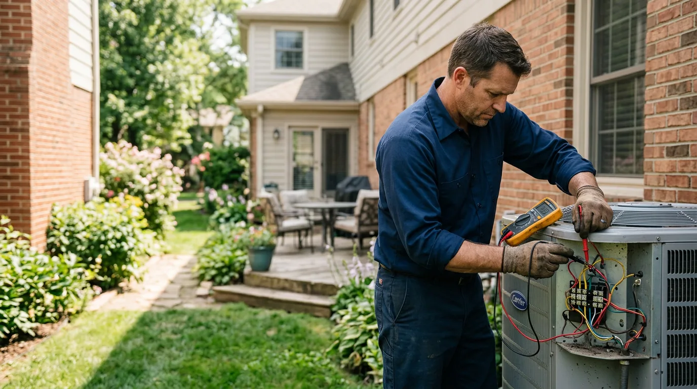 HVAC technician working near Matfield Green, KS